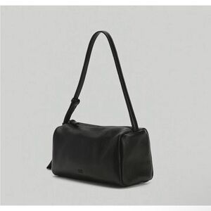 Minimalist Black Shoulder Bag - Women